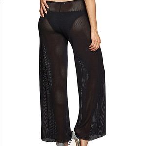 Jordan Taylor Black Mesh Beach Coverup Pants Sz medium.